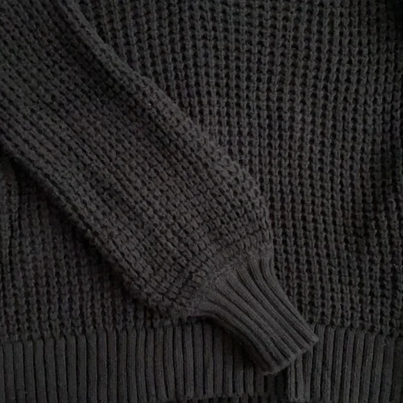 Black J. Crew chunky knit sweater - Picture 3 of 3